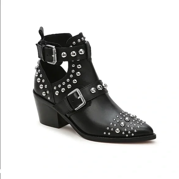 Kurt Geiger women’s Sybil Studded Black Ankle Boots size 36 - Picture 12 of 14